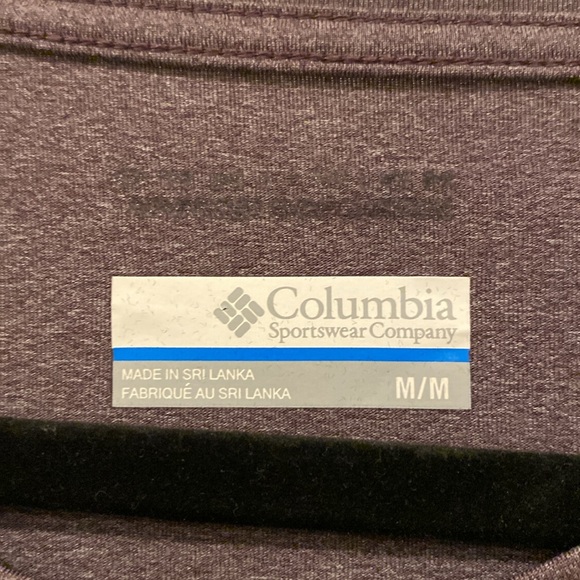 Long sleeve activewear T-shirt by Columbia in a soft purple color, Size medium - Picture 2 of 6